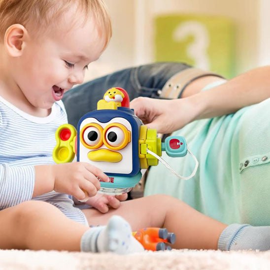 Cube d'activité bébé - busy cube sensory 6 en 1™ - Mon Univers Éveil Bébé