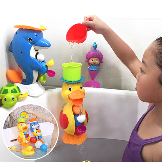 Jouet de bain bébé - Roue à eau interactive™ Vaguelly