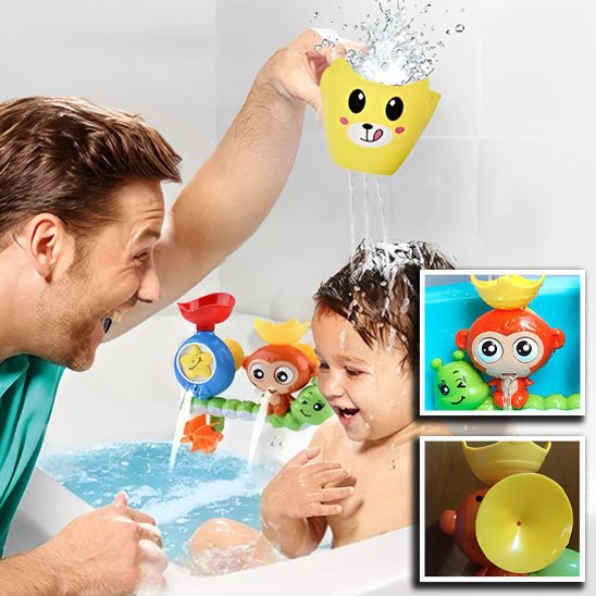 Jouet de bain bébé - Cascade interactif singe™ - Mon Univers Éveil Bébé
