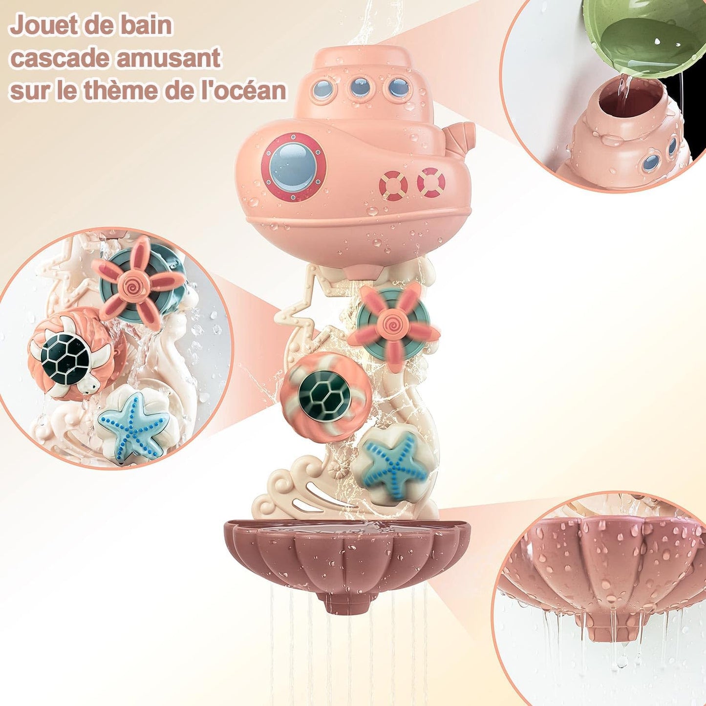 Jouet de bain bébé - Ensemble Sous - marin™ - Mon Univers Éveil Bébé
