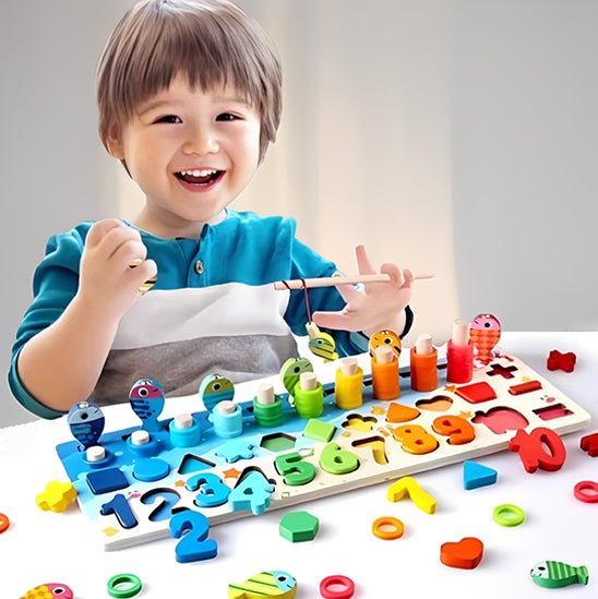 Jouet en bois bebe - Puzzle multicolore™ Lalia - Mon Univers Éveil Bébé