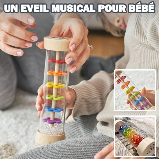 Jouet eveil bebe - Baton pluie bébé™ - Mon Univers Éveil Bébé