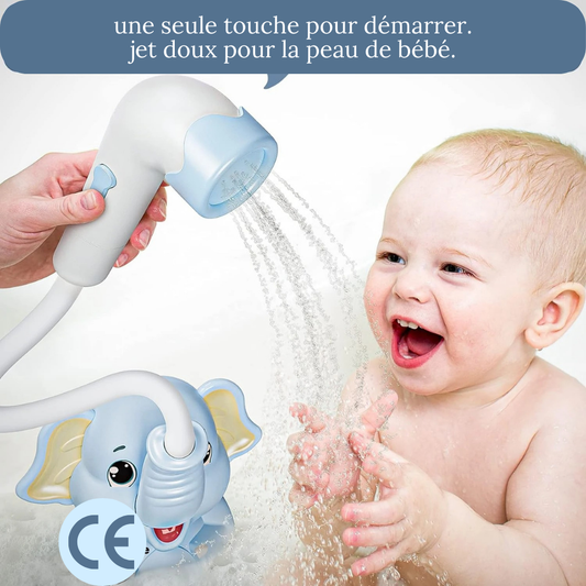 Jouet de bain bébé - Douchette éléphant thermo™