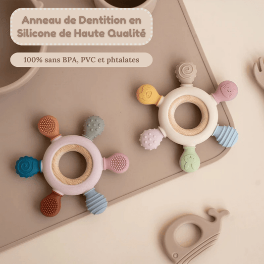 Anneau de dentition - CroqueDoux™ - Mon Univers Éveil Bébé