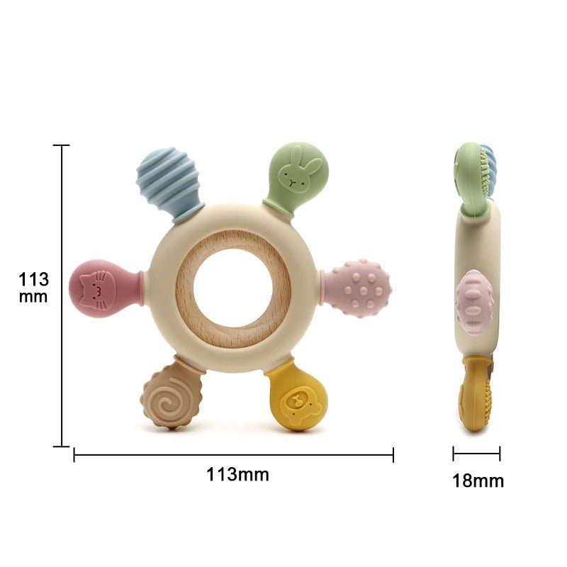 Anneau de dentition - CroqueDoux™ - Mon Univers Éveil Bébé