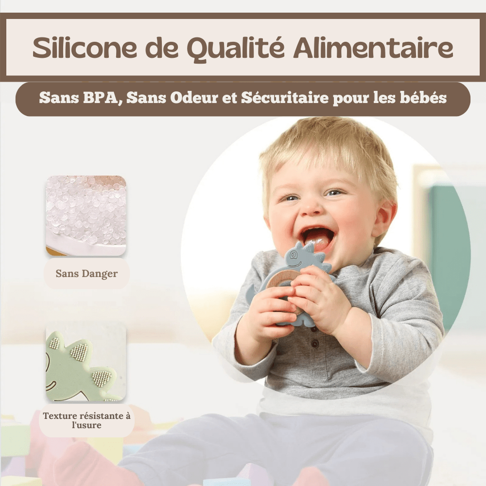 Anneau de dentition - DentiDino™ - Mon Univers Éveil Bébé