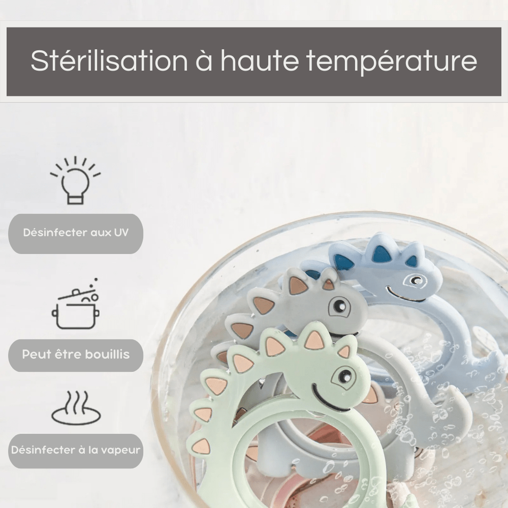 Anneau de dentition - DentiDino™ - Mon Univers Éveil Bébé