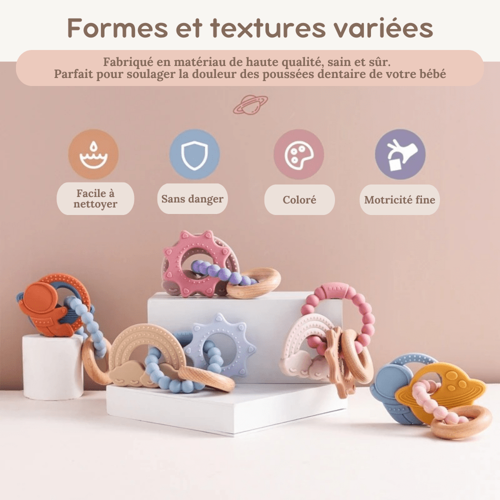 Anneau de dentition - Galaxie™ - Mon Univers Éveil Bébé