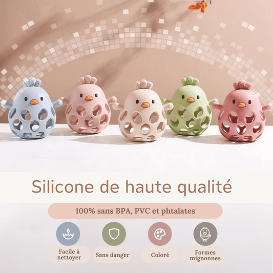 Anneau de dentition - Petit Poussin™ - Mon Univers Éveil Bébé