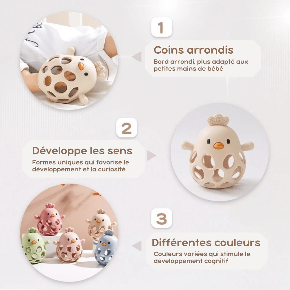 Anneau de dentition - Petit Poussin™ - Mon Univers Éveil Bébé