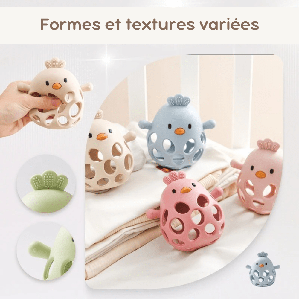 Anneau de dentition - Petit Poussin™ - Mon Univers Éveil Bébé