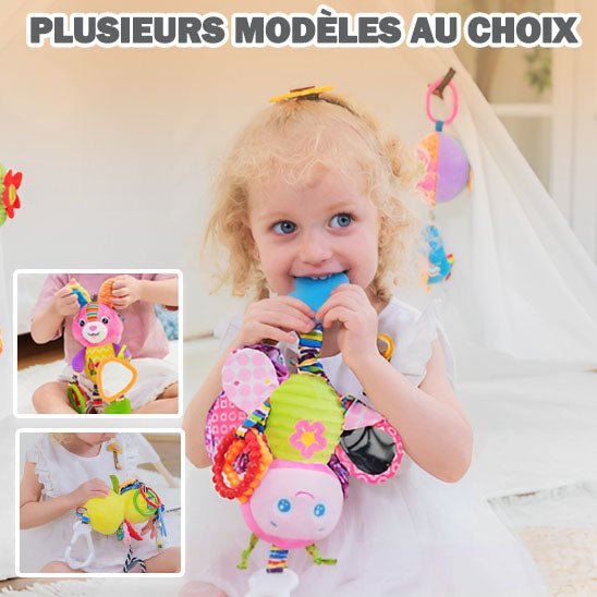 Hochet bébé - Peluche Funsland™ - Mon Univers Éveil Bébé