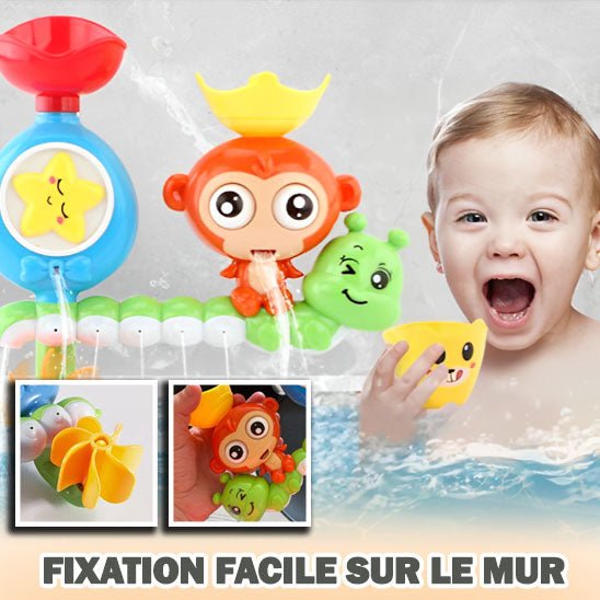 Jouet de bain bébé - Cascade interactif singe™ - Mon Univers Éveil Bébé