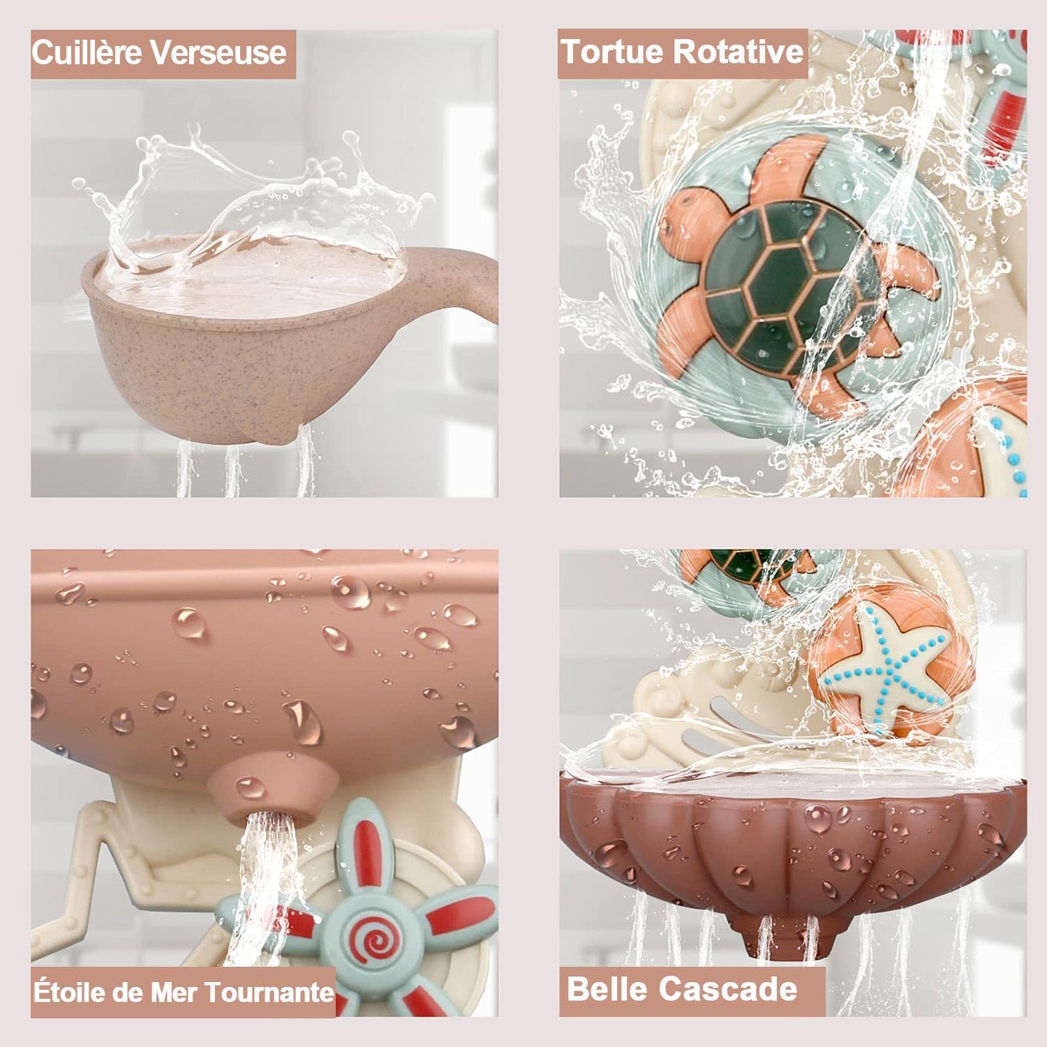 Jouet de bain bébé - Ensemble Sous - marin™ - Mon Univers Éveil Bébé