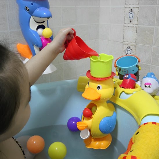 Jouet de bain bébé - Roue à eau interactive™ Vaguelly - Mon Univers Éveil Bébé