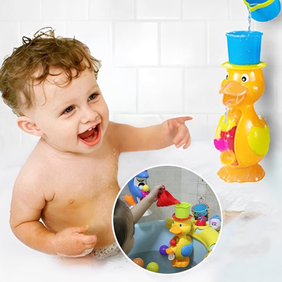 Jouet de bain bébé - Roue à eau interactive™ Vaguelly - Mon Univers Éveil Bébé