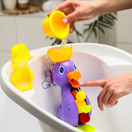 Jouet de bain bébé - Roue à eau interactive™ Vaguelly - Mon Univers Éveil Bébé