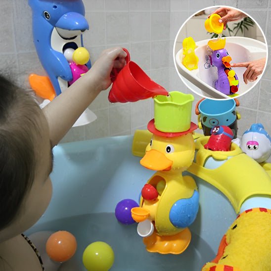 Jouet de bain bébé - Roue à eau interactive™ Vaguelly - Mon Univers Éveil Bébé