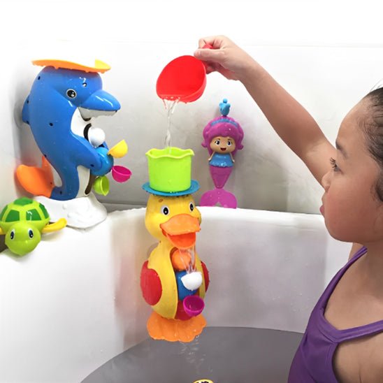 Jouet de bain bébé - Roue à eau interactive™ Vaguelly - Mon Univers Éveil Bébé