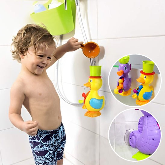 Jouet de bain bébé - Roue à eau interactive™ Vaguelly - Mon Univers Éveil Bébé