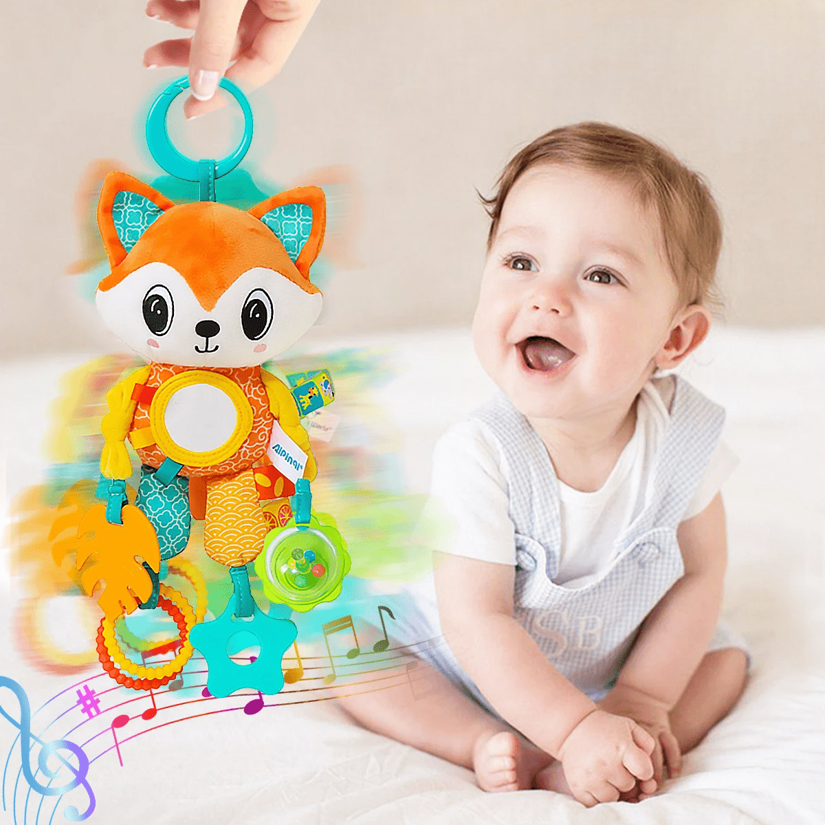 Jouet d'Éveil - SoftHangingToy™ - Renard - Mon Univers Éveil Bébé