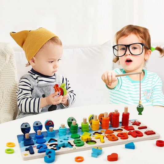 Jouet en bois bebe - Puzzle multicolore™ Lalia - Mon Univers Éveil Bébé