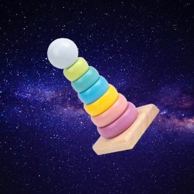 Jouet en Bois - WoodenToys™ - Tour Macaron - Mon Univers Éveil Bébé