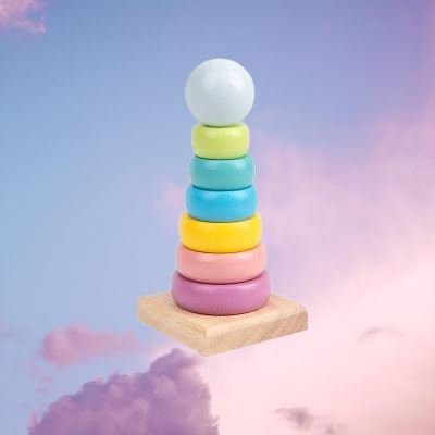 Jouet en Bois - WoodenToys™ - Tour Macaron - Mon Univers Éveil Bébé