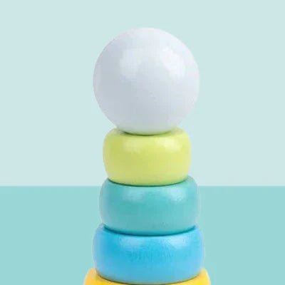 Jouet en Bois - WoodenToys™ - Tour Macaron - Mon Univers Éveil Bébé