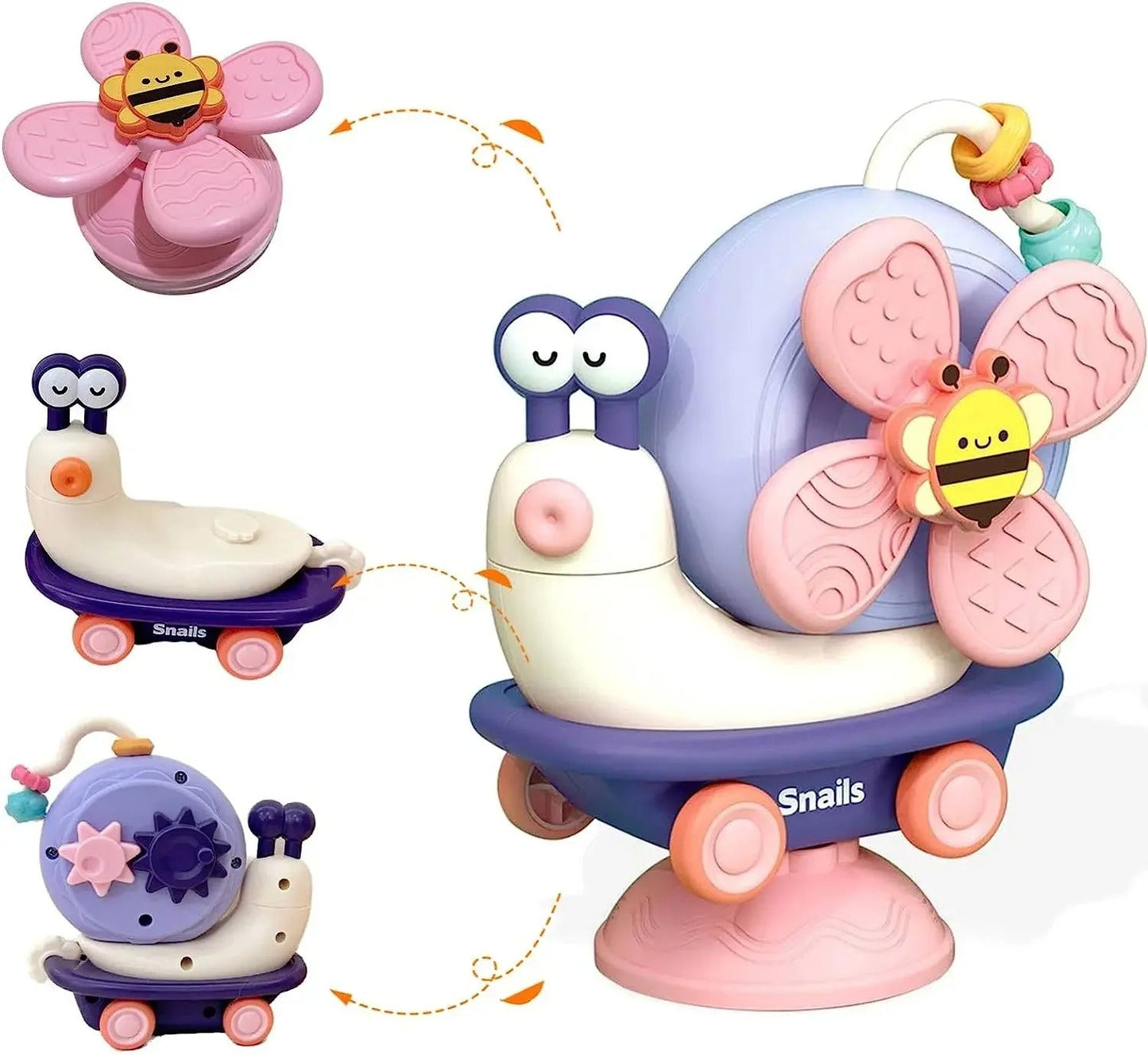 Jouet Éveil Bébé - BabySpinner™ - Escargot - Mon Univers Éveil Bébé