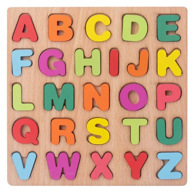 Puzzle en Bois - MontessoriToys™ - Alphabet - Mon Univers Éveil Bébé