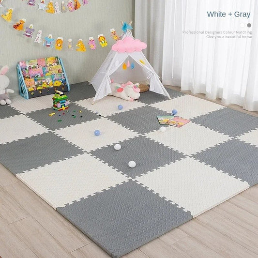 Tapis de jeu bébé - Marine et blanc 16 pièces - Mon Univers Éveil Bébé